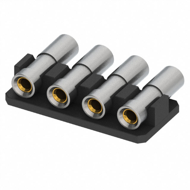 CONN RCPT 4POS 0.1 GOLD SMD R/A
