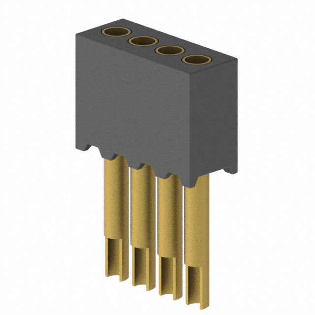 CONN RCPT 4POS 0.05 GOLD PCB