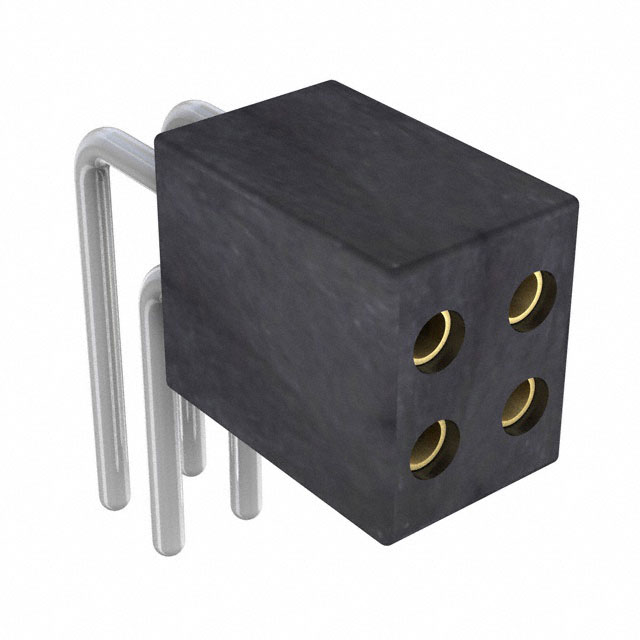 CONN SOCKET 4P 0.05 GOLD PCB R/A
