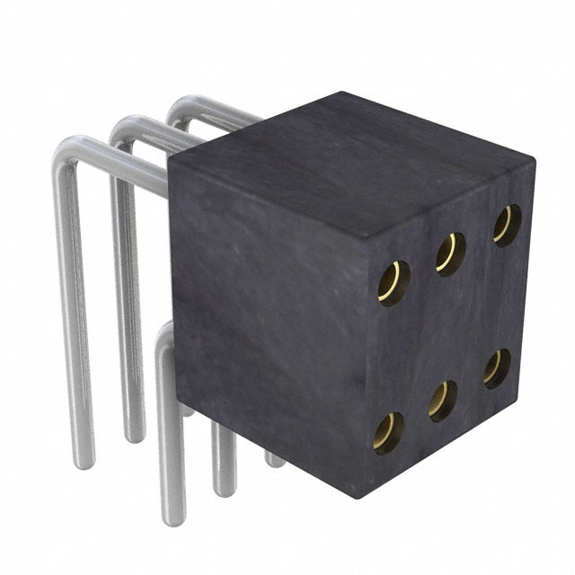 CONN SOCKET 6P 0.05 GOLD PCB R/A