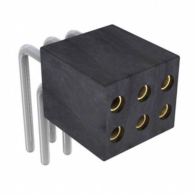 CONN SOCKET 6P 0.05 GOLD PCB R/A