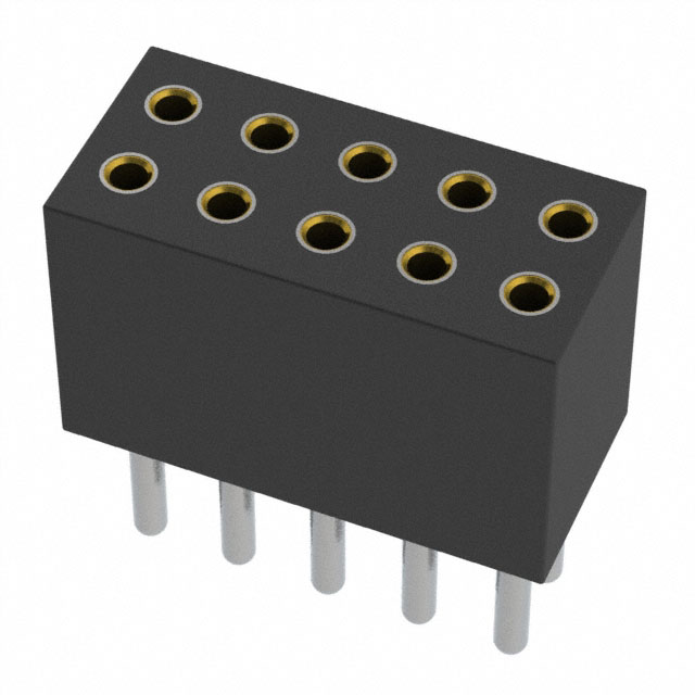 CONN RCPT 10POS 0.05 GOLD PCB