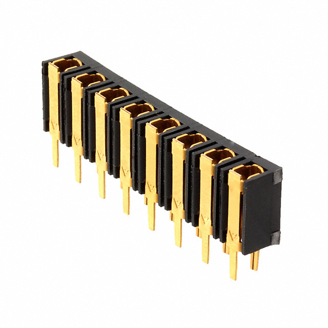 CONN RCPT 8POS 0.156 GOLD PCB