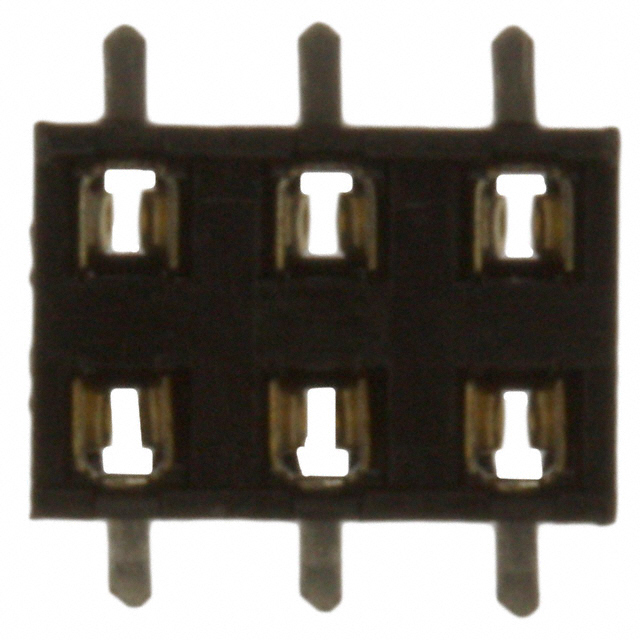 CONN RCPT 6POS 0.079 GOLD SMD