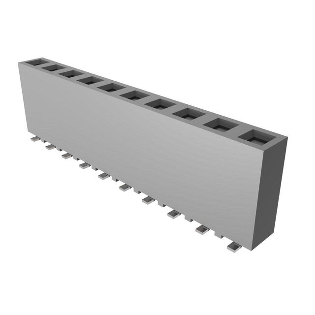 CONN RCPT 10POS 0.1 TIN SMD