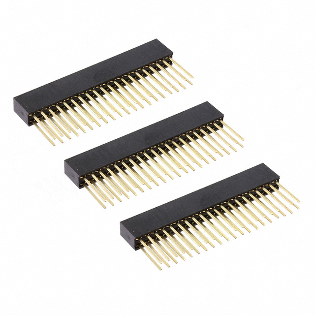 CONN HDR 40POS PCB R/A 3PC