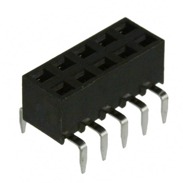 CONN RCPT 10POS 0.1 GOLD PCB