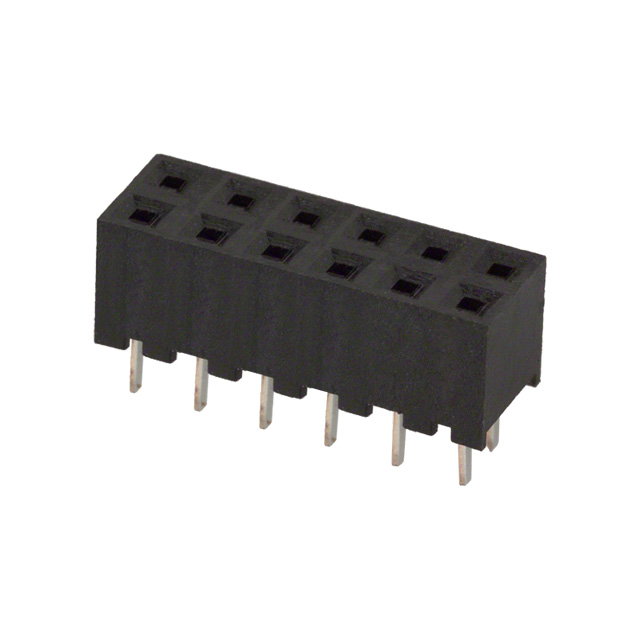 CONN RCPT 12POS 0.079 GOLD PCB