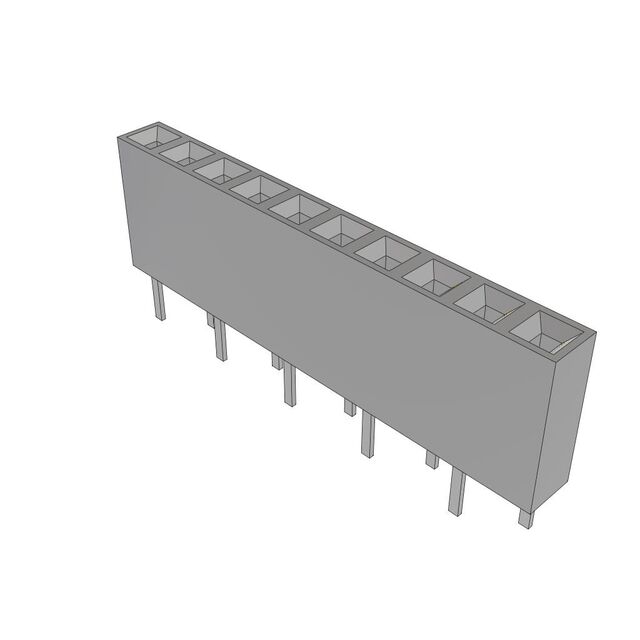 CONN RCPT 10POS 0.1 GOLD PCB