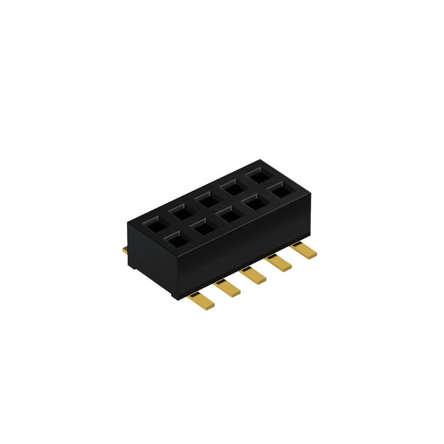8W,1.27MM SOCKET,DIL, SMT,L/PROF