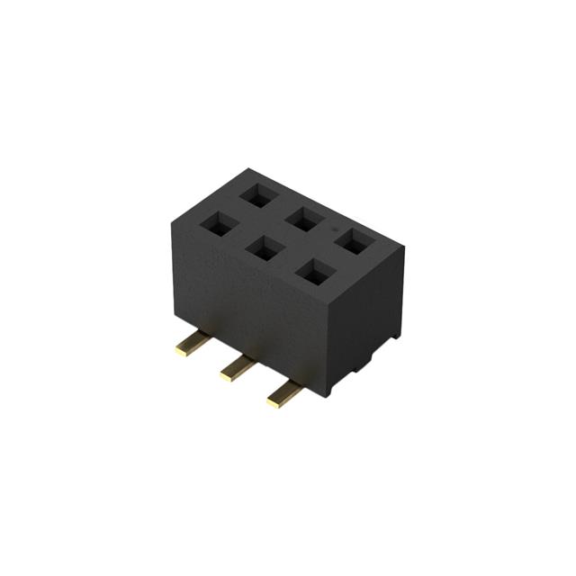 6W, 2MM PITCH SOCKET, DIL, SMT,