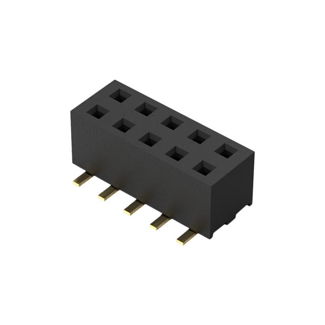 10POS, 2MM PITCH SOCKET, DIL, SM