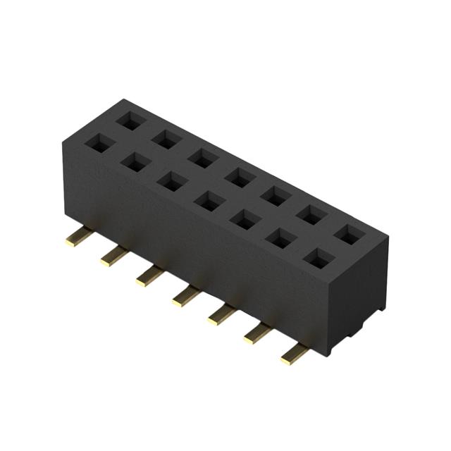 14W, 2MM PITCH SOCKET, DIL, SMT,