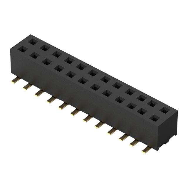 24W, 2MM PITCH SOCKET, DIL, SMT,