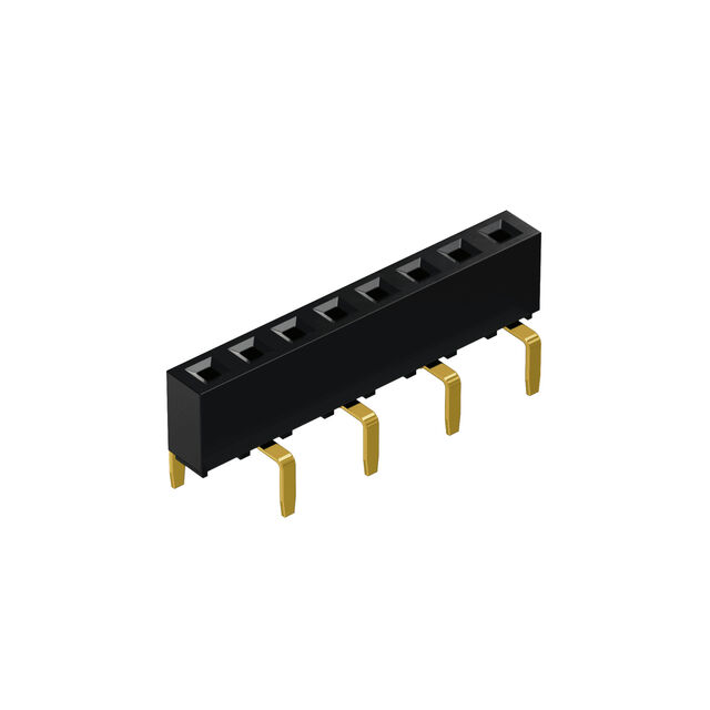 12W, 2.54MM PITCH SOCKET, SIL, T