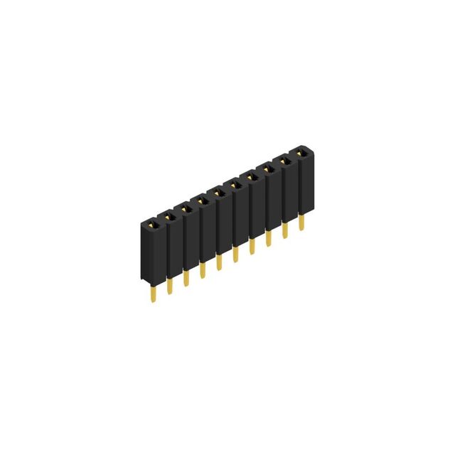 Stamped contact spring (fork con