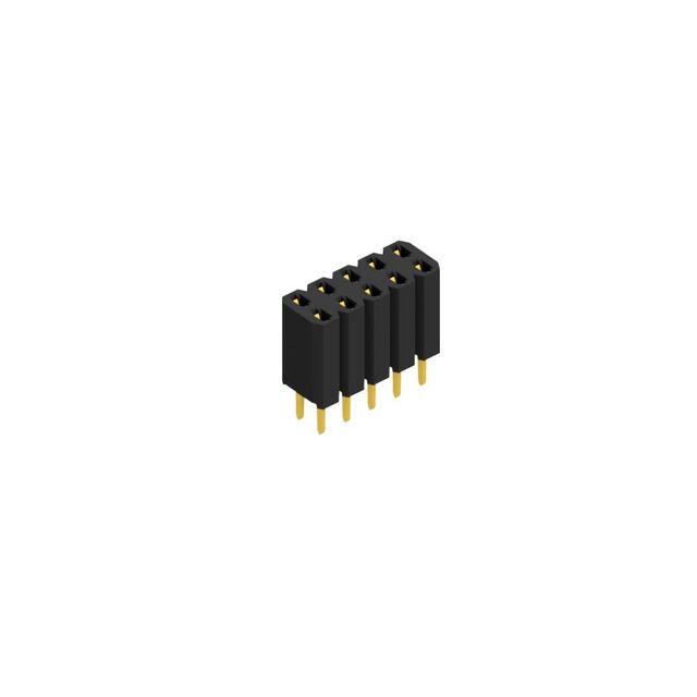 Stamped contact spring (fork con