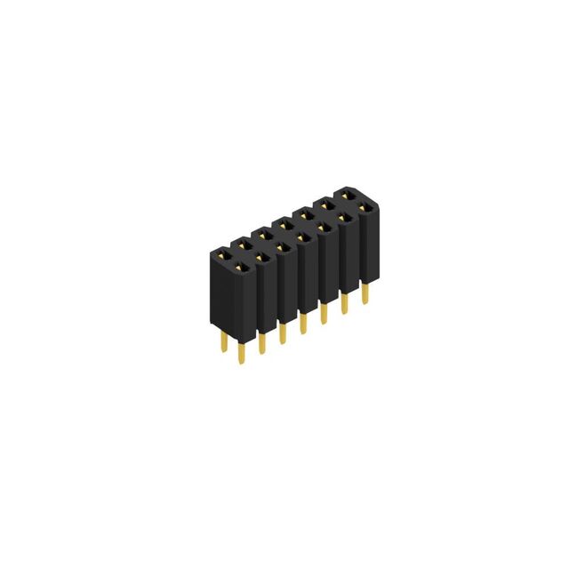 Stamped contact spring (fork con