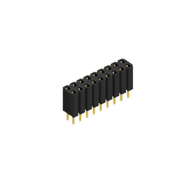 Stamped contact spring (fork con