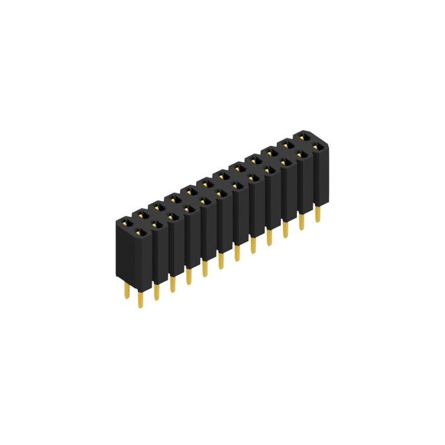 Stamped contact spring (fork con