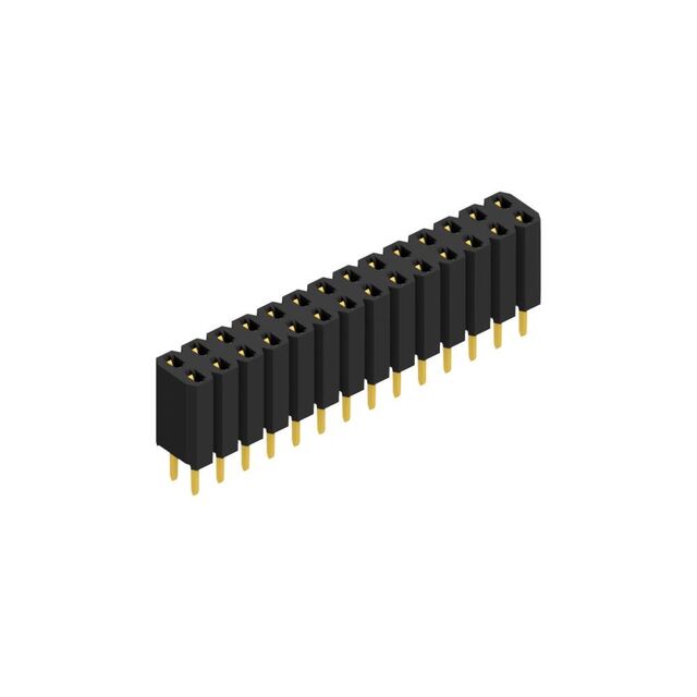 Stamped contact spring (fork con