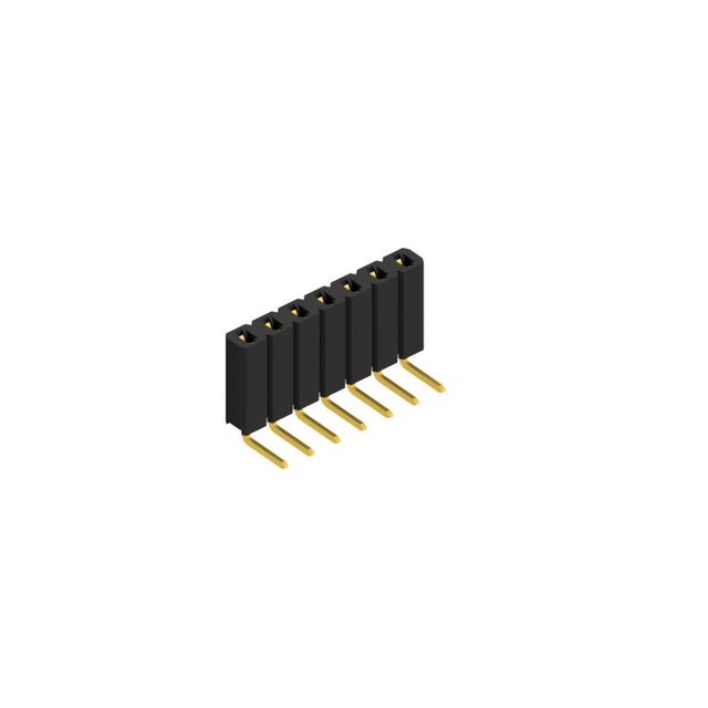 Stamped contact spring (fork con