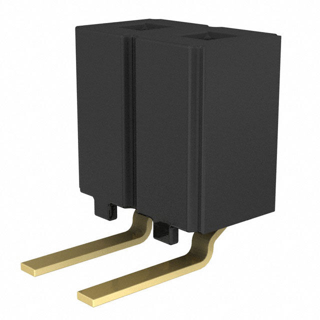 CONN RCPT 2POS 0.1 GOLD PCB R/A