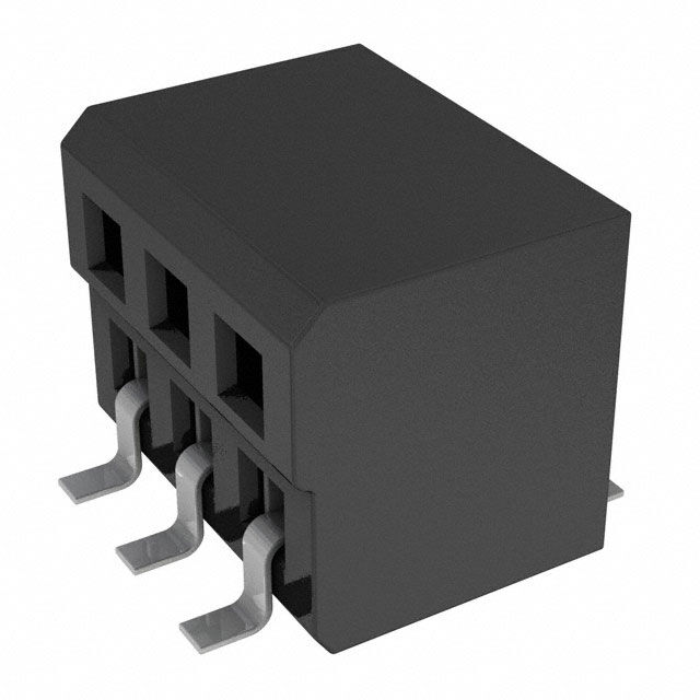 CONN RCPT 6POS 0.05 GOLD SMD R/A