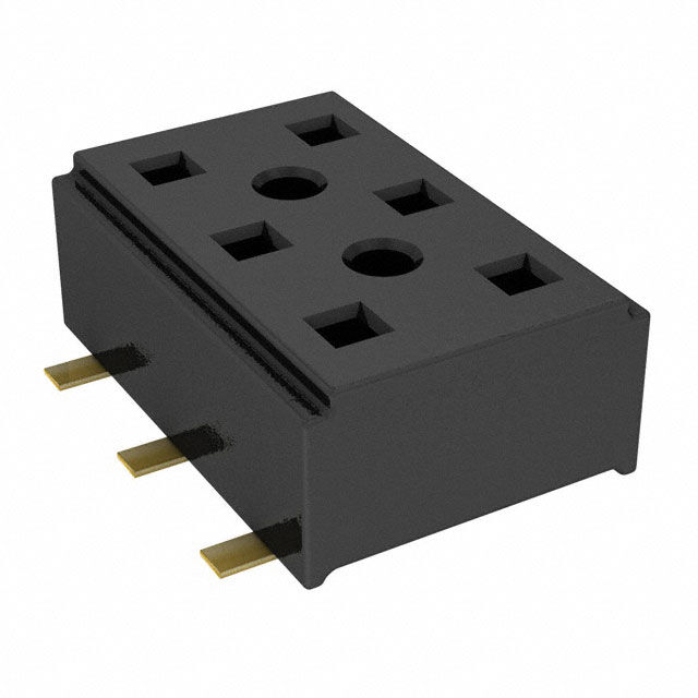 CONN RCPT 6POS 0.079 GOLD SMD