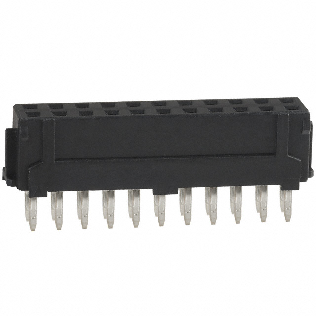 CONN RCPT 22POS 0.079 GOLD PCB