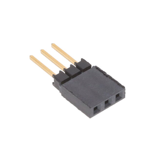 CONN SOCKET 3POS 0.1 GOLD PCB