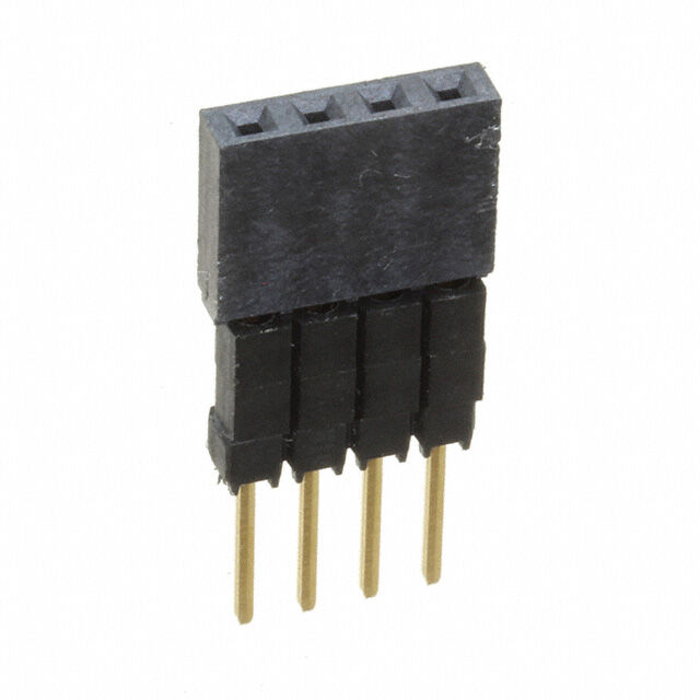 CONN SOCKET 4POS 0.1 GOLD PCB