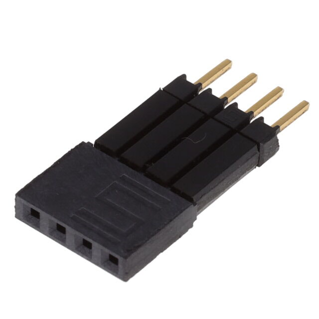 CONN SOCKET 4POS 0.1 GOLD PCB