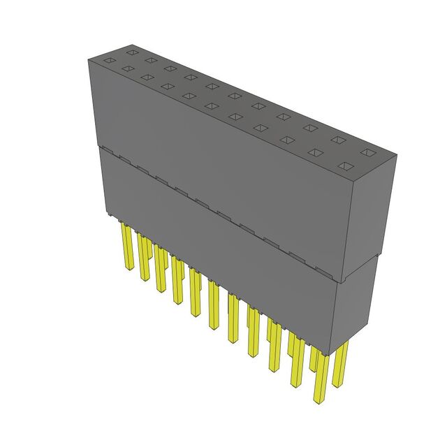 CONN SOCKET 22POS 0.1 GOLD PCB