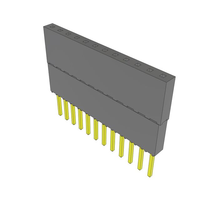 CONN SOCKET 12POS 0.1 GOLD PCB