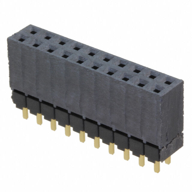 CONN SOCKET 20POS 0.1 GOLD PCB