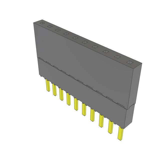 CONN SOCKET 10POS 0.1 GOLD PCB