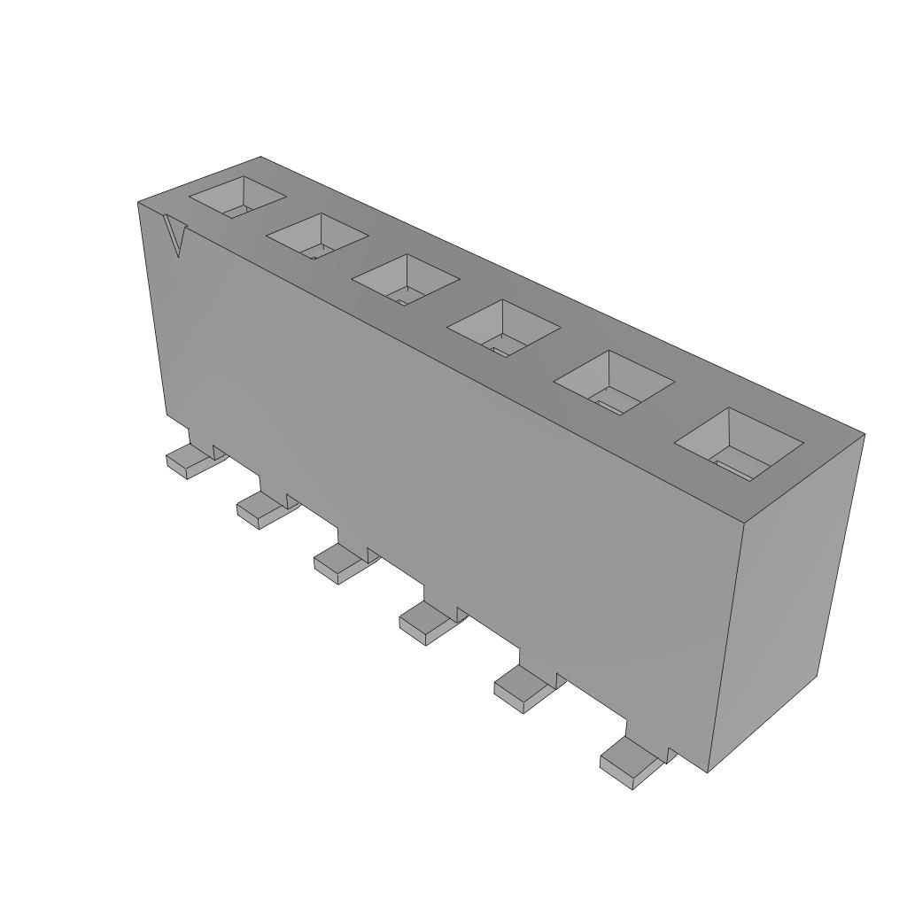 CONN RCPT 6POS 0.156 TIN SMD