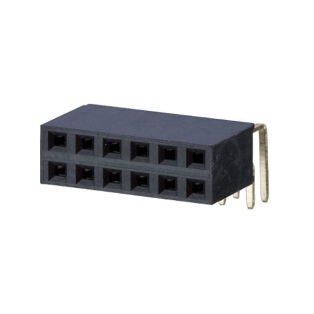 RECEPTACLE, THR, DUAL ROW, .100"