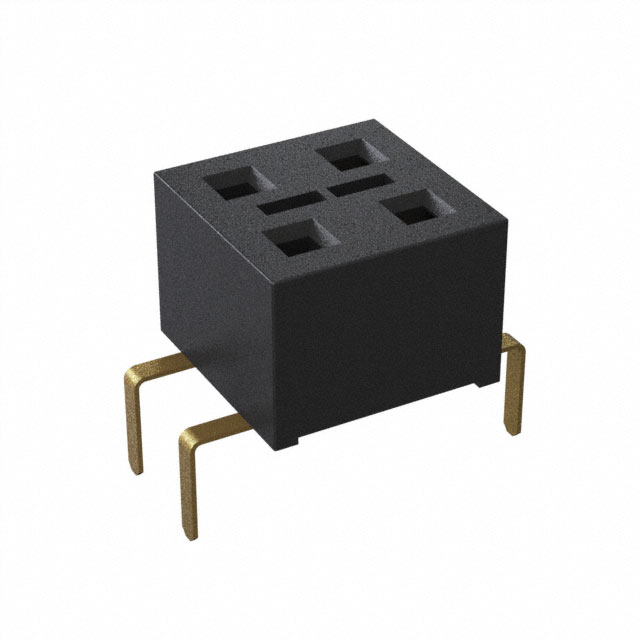 CONN RCPT 4POS 0.1 GOLD PCB