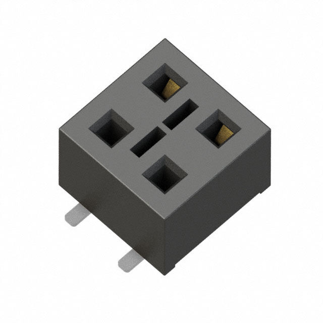 CONN RCPT 4POS 0.1 GOLD SMD