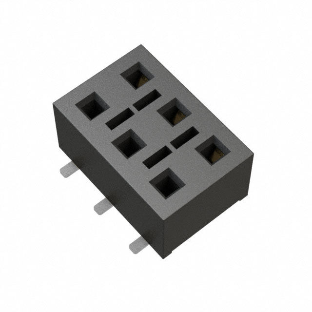 CONN RCPT 6POS 0.1 GOLD SMD