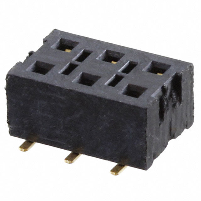 CONN RCPT 6POS 0.1 GOLD SMD