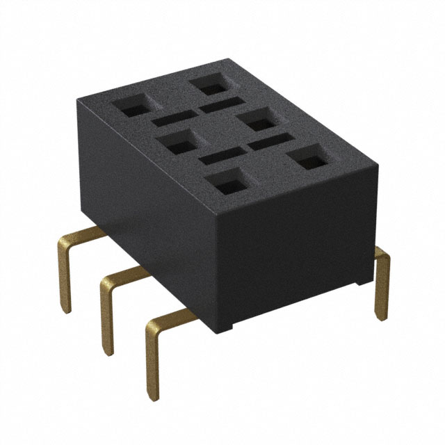 CONN RCPT 6POS 0.1 GOLD PCB