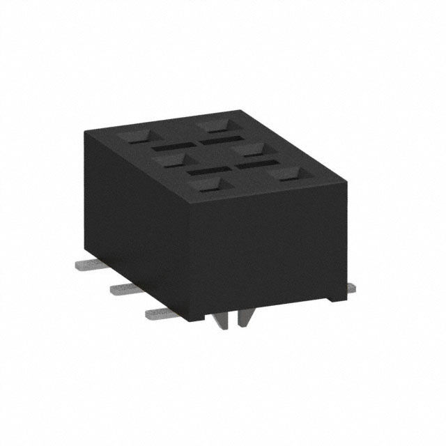 CONN RCPT 6POS 0.1 GOLD SMD