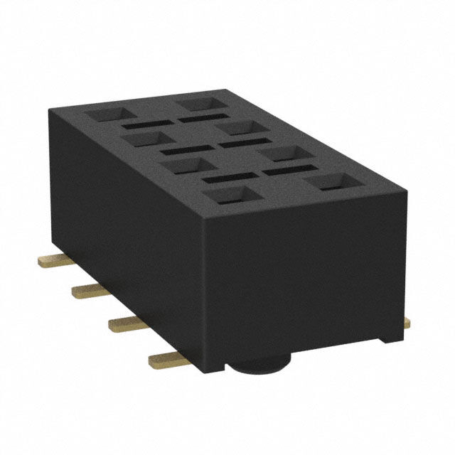 CONN RCPT 8POS 0.1 GOLD SMD