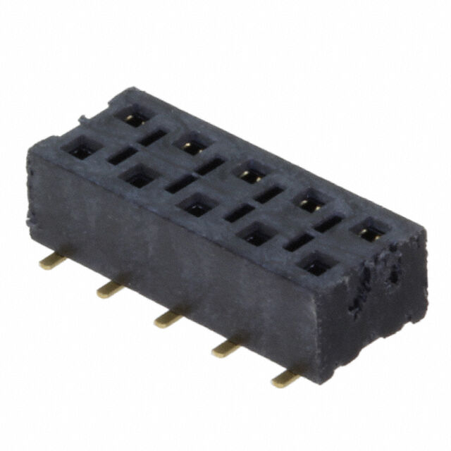 CONN RCPT 10POS 0.1 GOLD SMD