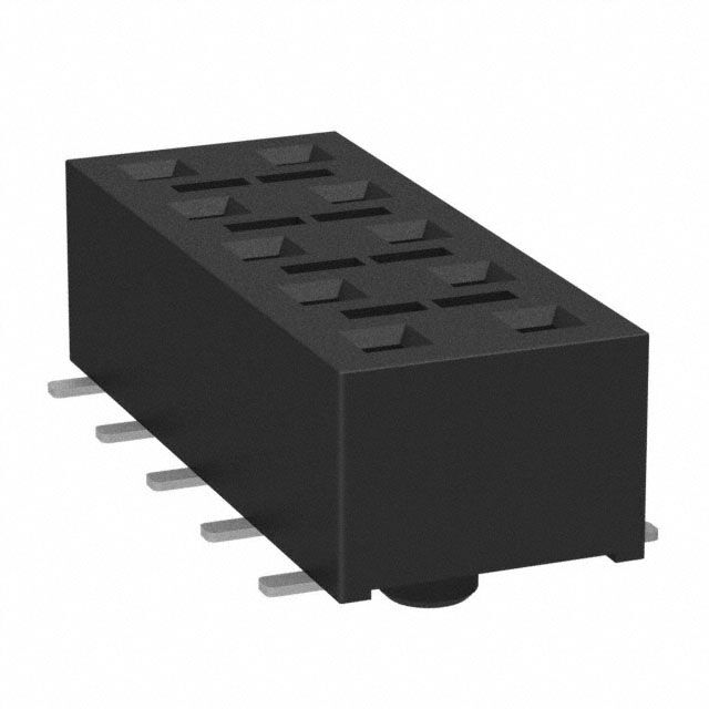 CONN RCPT 10POS 0.1 GOLD SMD