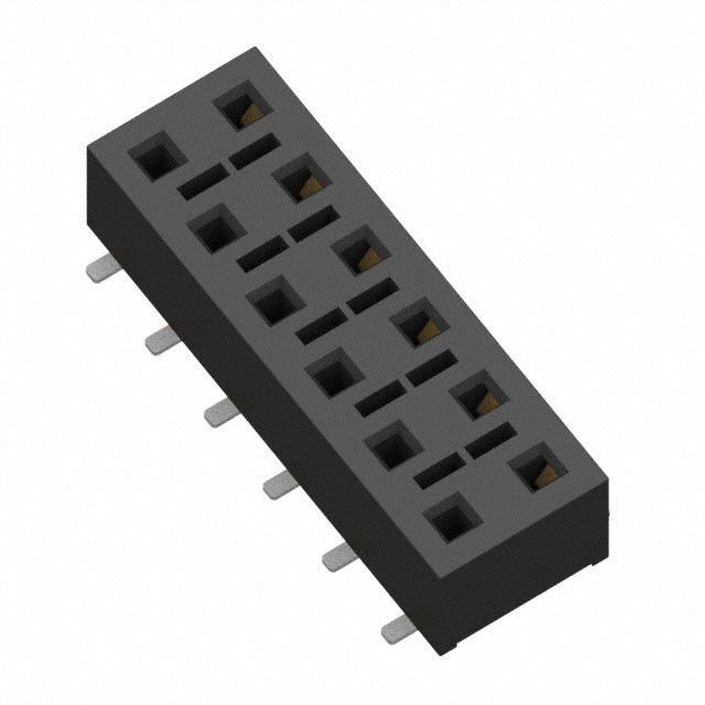 CONN RCPT 12POS 0.1 GOLD SMD