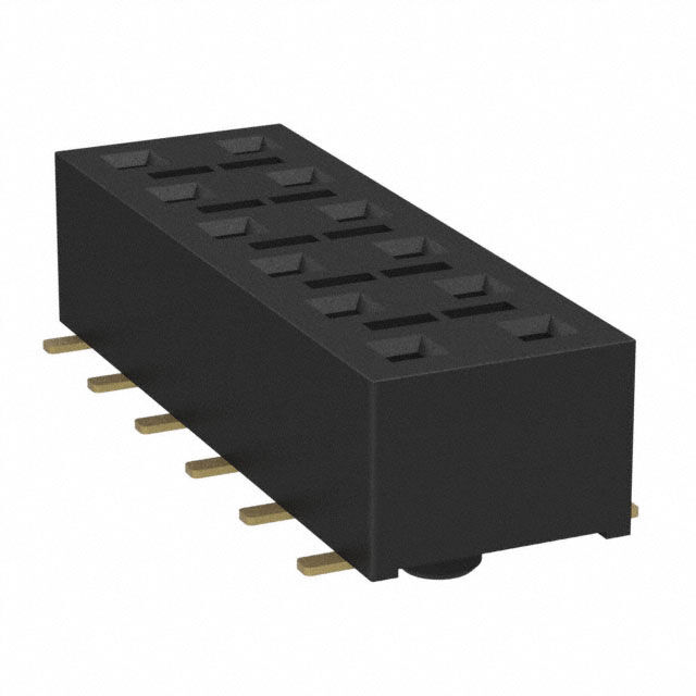 CONN RCPT 12POS 0.1 GOLD SMD